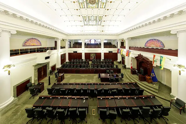 The chamber of the Legislative Assembly of Alberta